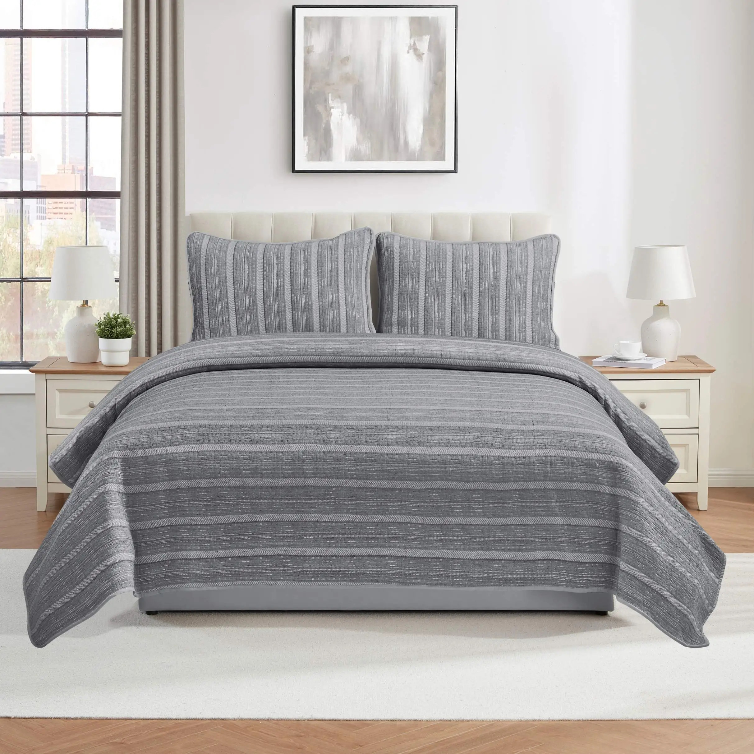 Jacquard Matelasse Quilt Set